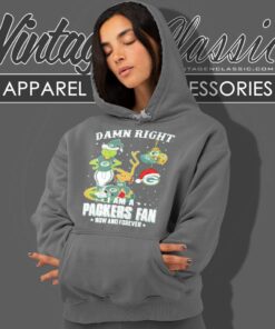 Grinch And Dog Damn Right Packers Fan Santa Christmas Hoodie