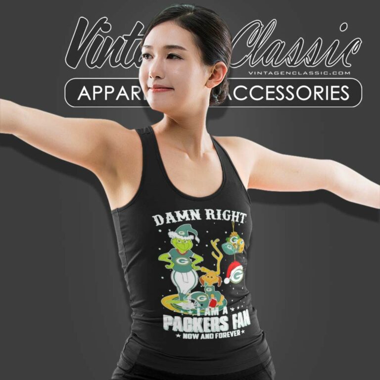 Grinch And Dog Damn Right Packers Fan Santa Christmas Tank Top Racerback Grinch And Dog Damn Right Packers Fan Santa Christmas Tank Top Racerback