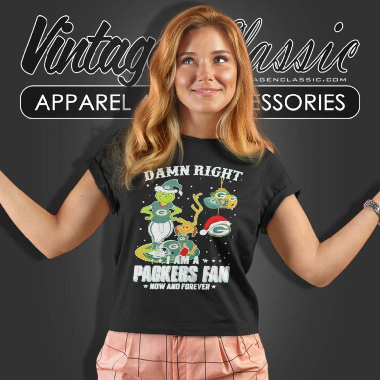 Grinch And Dog Damn Right Packers Fan Santa Christmas Women TShirt Grinch And Dog Damn Right Packers Fan Santa Christmas Women TShirt