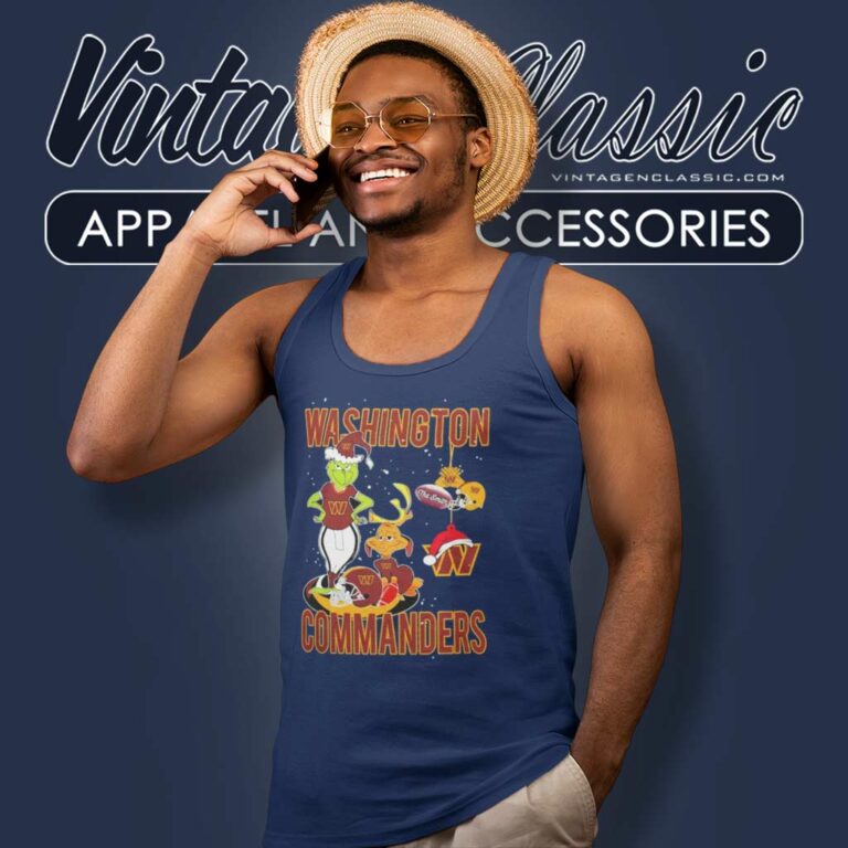 Grinch And Dog Washington Commanders Santa Christmas Tank Top Racerback Grinch And Dog Washington Commanders Santa Christmas Tank Top Racerback