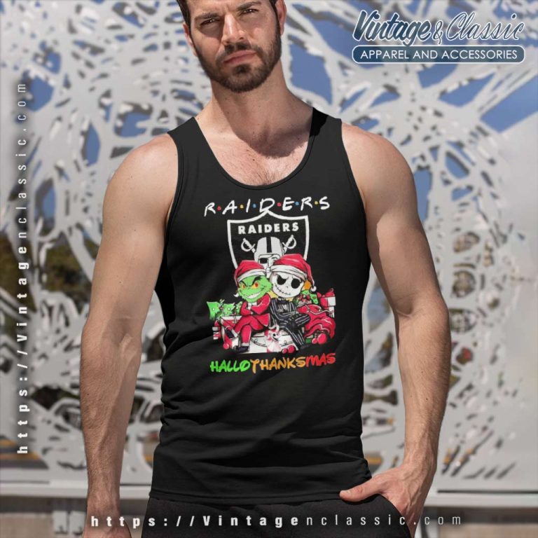 Grinch And Jack Skellington Las Vegas Raiders Hallo Thank Mas Tank Top Racerback Grinch And Jack Skellington Las Vegas Raiders Hallo Thank Mas Tank Top Racerback