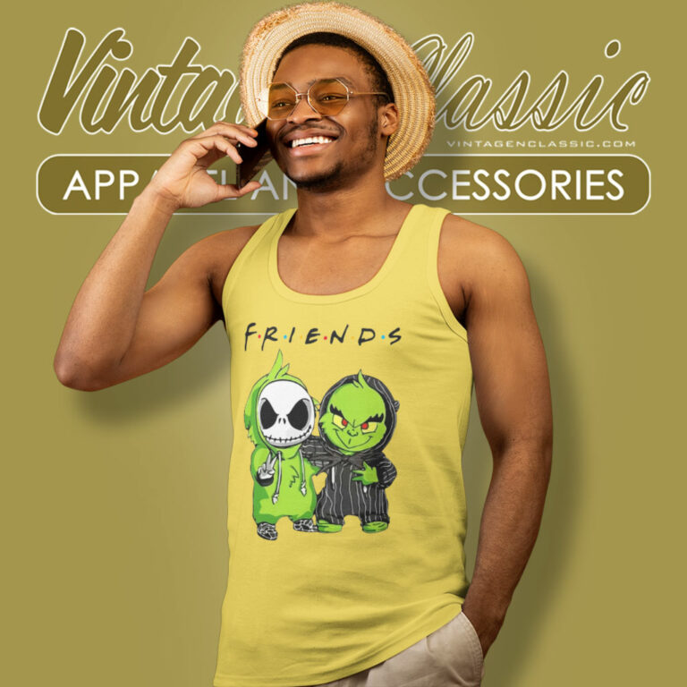 Grinch And Jack Skellington Tank Top Racerback Grinch And Jack Skellington Tank Top Racerback