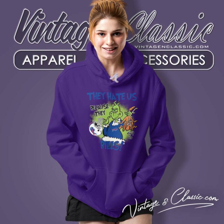 Grinch Bills They Hate Us Because They Aint Us Bills Hoodie Grinch Bills They Hate Us Because They Aint Us Bills Hoodie