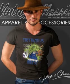Grinch Bills They Hate Us Because They Aint Us Bills V Neck TShirt