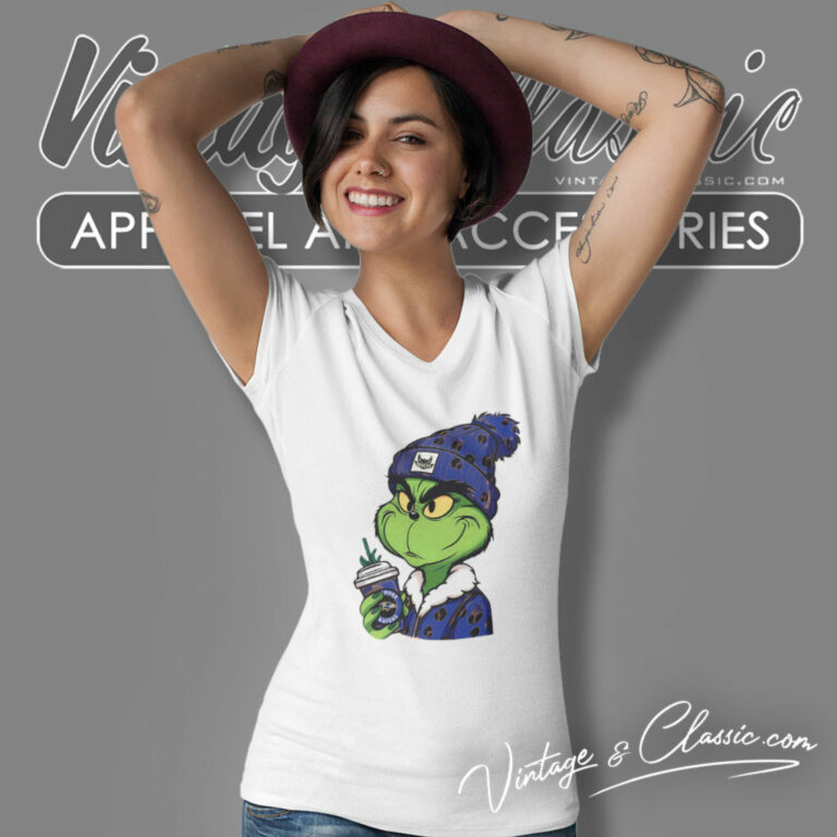 Grinch Boujee Baltimore Ravens Christmas V Neck TShirt Grinch Boujee Baltimore Ravens Christmas V Neck TShirt