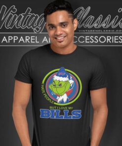 Grinch Buffalo Bills I Hate People T Shirt