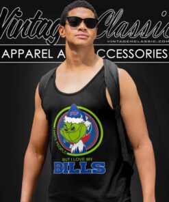 Grinch Buffalo Bills I Hate People Tank Top Racerback