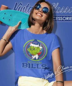 Grinch Buffalo Bills I Hate People Women TShirt