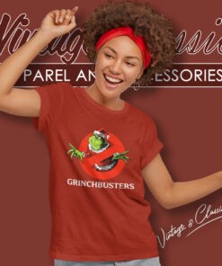 Grinch Busters Ghost Christmas Women T Shirt