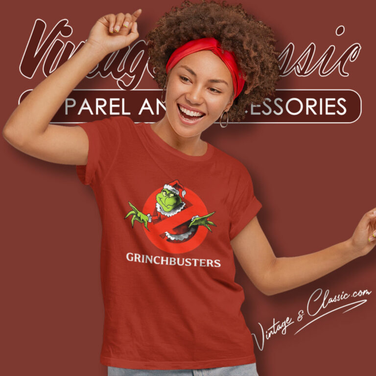 Grinch Busters Ghost Christmas Women T Shirt Grinch Busters Ghost Christmas Women T Shirt