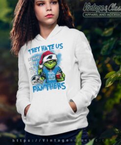 Grinch Carolina Panthers Christmas Shirt – They Hate Us Because They Aint Us