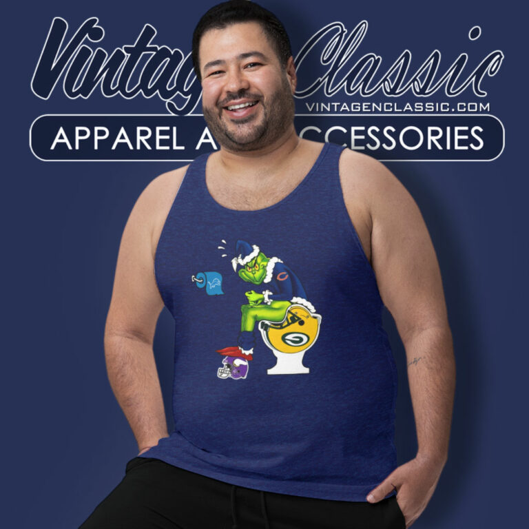 Grinch Chicago Bears Toilet Tank Top Racerback Grinch Chicago Bears Toilet Tank Top Racerback
