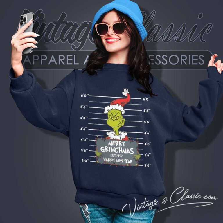 Grinch Christmas Est 1957 Happy New Year Grinchmas Sweatshirt Grinch Christmas Est 1957 Happy New Year Grinchmas Sweatshirt