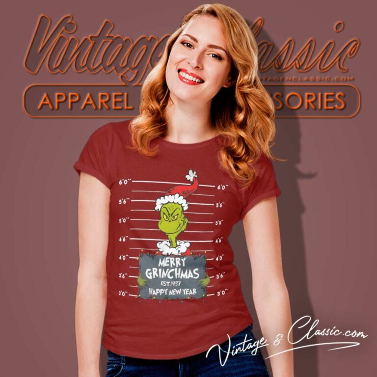 Grinch Christmas Est 1957 Happy New Year Grinchmas Women TShirt Grinch Christmas Est 1957 Happy New Year Grinchmas Women TShirt