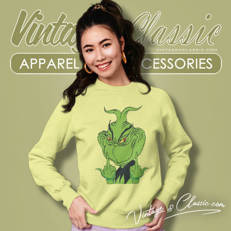 Grinch Christmas Fck Funny Sweatshirt Grinch Christmas Fck Funny Sweatshirt