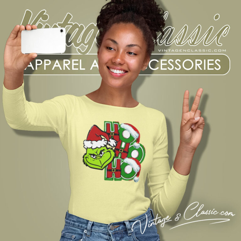Grinch Christmas Ho Ho Ho Long Sleeve Tee Grinch Christmas Ho Ho Ho Long Sleeve Tee