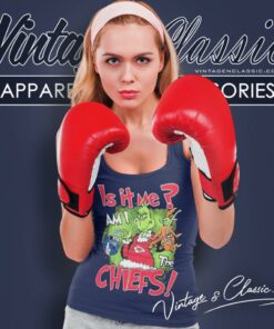 Grinch Christmas Is It Me Am I Kansas City Chiefs Tank Top Racerback