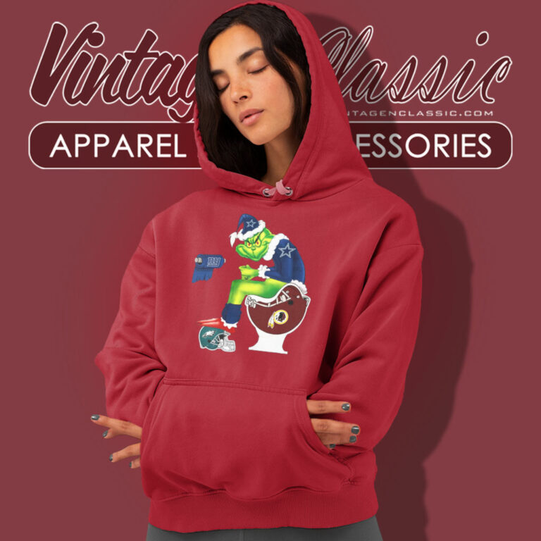 Grinch Dallas Cowboys Toilet Hoodie Grinch Dallas Cowboys Toilet Hoodie