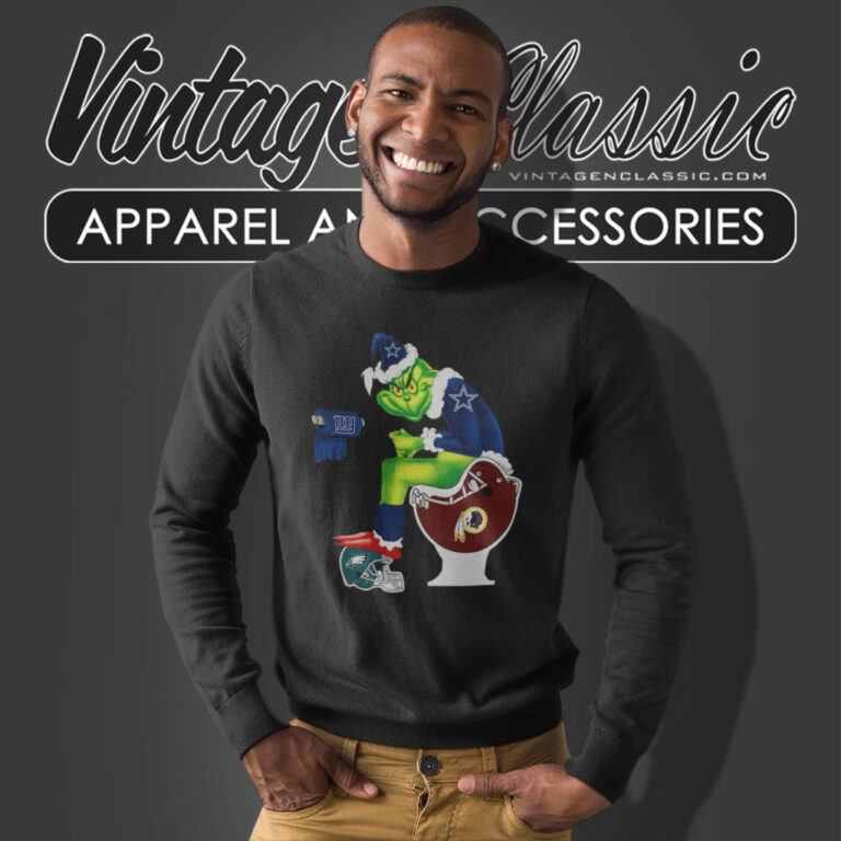 Grinch Dallas Cowboys Toilet Sweatshirt Grinch Dallas Cowboys Toilet Sweatshirt