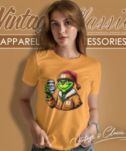 Grinch Drinking Beer Busch Light Women T Shirt 1