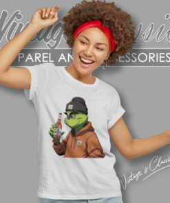 Grinch Drinking Beer Coors Light Women T Shirt