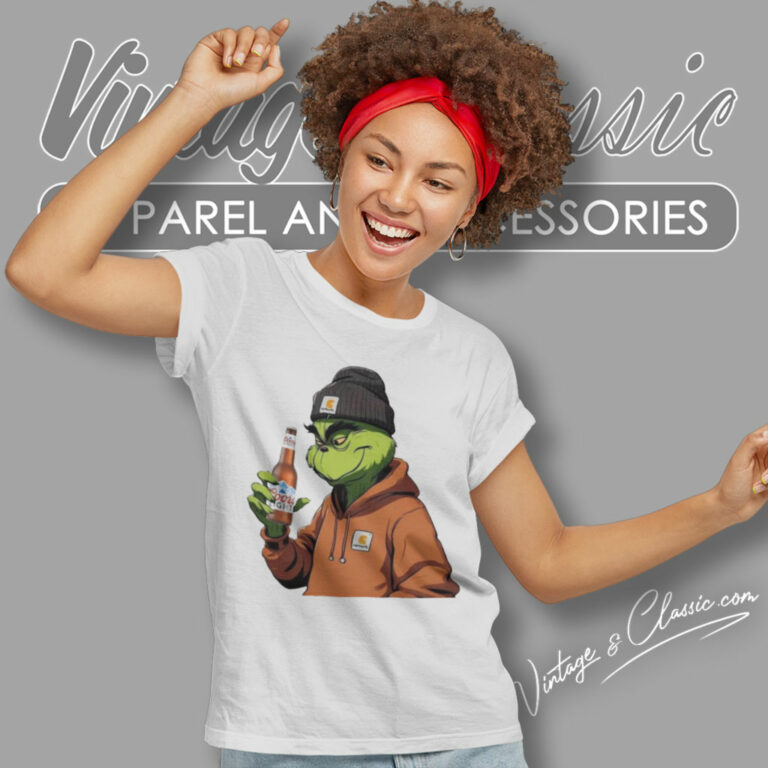 Grinch Drinking Beer Coors Light Women T Shirt Grinch Drinking Beer Coors Light Women T Shirt