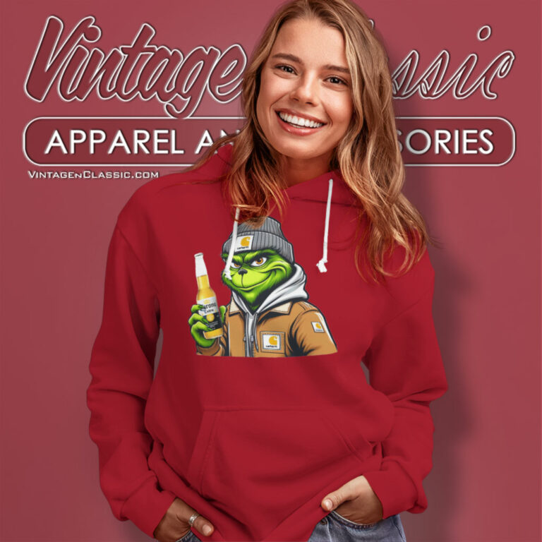 Grinch Drinking Beer Corona Extra Hoodie 1 Grinch Drinking Beer Corona Extra Hoodie 1