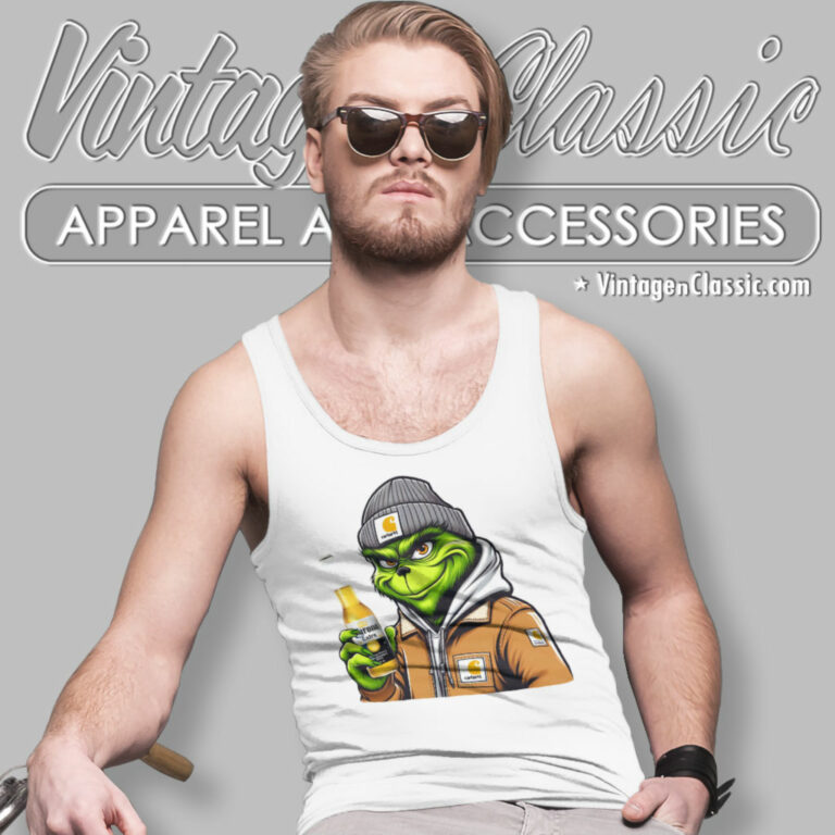 Grinch Drinking Beer Corona Extra Tank Top Racerback 1 Grinch Drinking Beer Corona Extra Tank Top Racerback 1