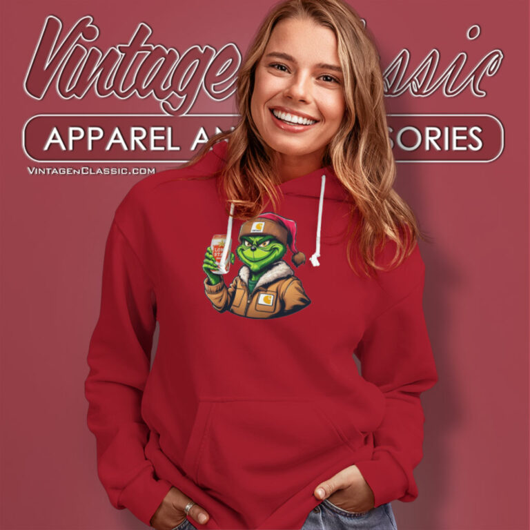 Grinch Drinking Beer Lone Star Hoodie 1 Grinch Drinking Beer Lone Star Hoodie 1