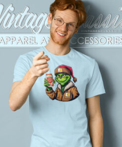 Grinch Drinking Beer Lone Star T Shirt 1