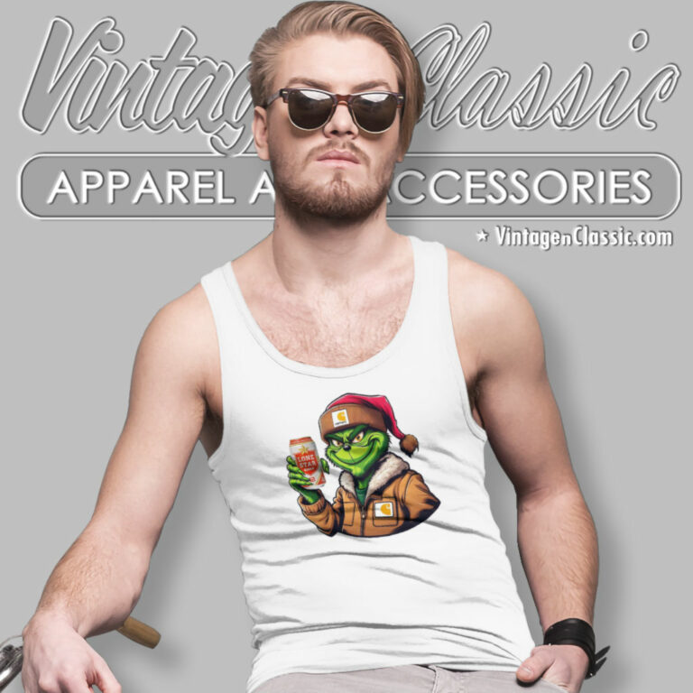 Grinch Drinking Beer Lone Star Tank Top Racerback 1 Grinch Drinking Beer Lone Star Tank Top Racerback 1