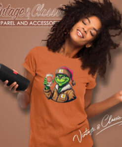 Grinch Drinking Beer Lone Star Women T Shirt 1