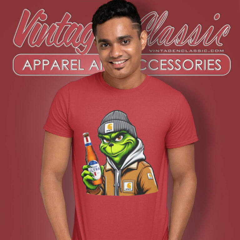 Grinch Drinking Beer Michelob Ultra T Shirt Grinch Drinking Beer Michelob Ultra T Shirt