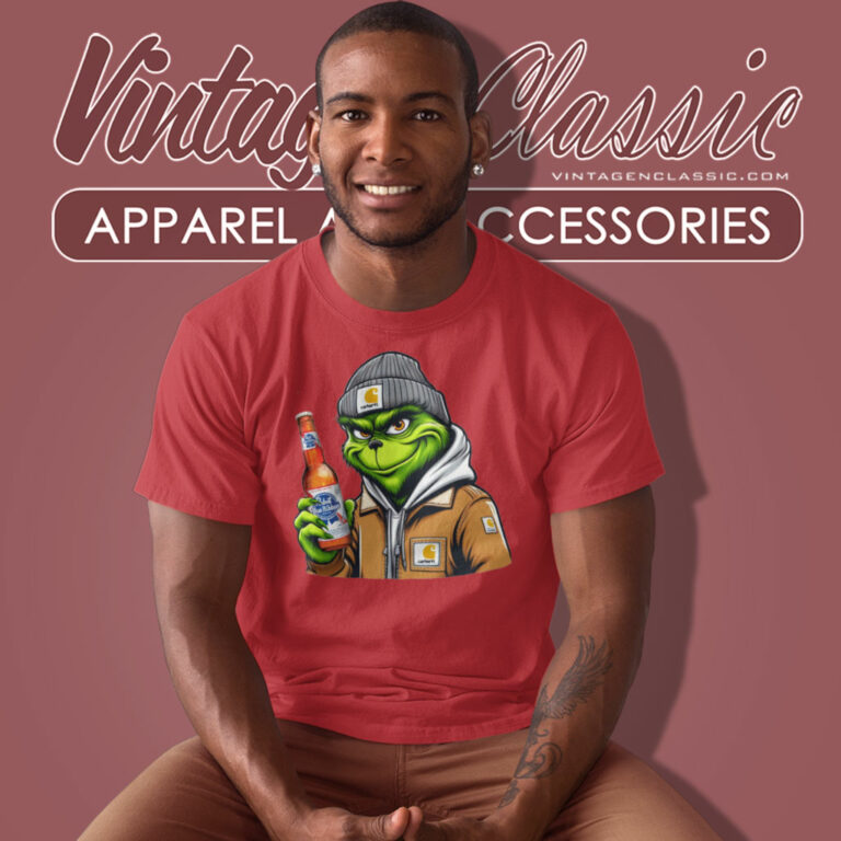 Grinch Drinking Beer Pabst Blue Ribbon T Shirt Grinch Drinking Beer Pabst Blue Ribbon T Shirt
