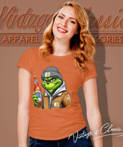 Grinch Drinking Beer Pabst Blue Ribbon Women T Shirt