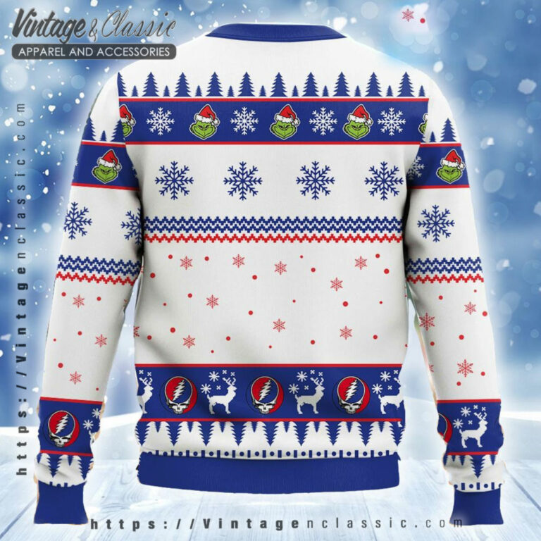 Grinch Grateful Dead Christmas Ugly Sweater back Ugly Christmas Sweater Grinch Grateful Dead Christmas Ugly Sweater back Ugly Christmas Sweater