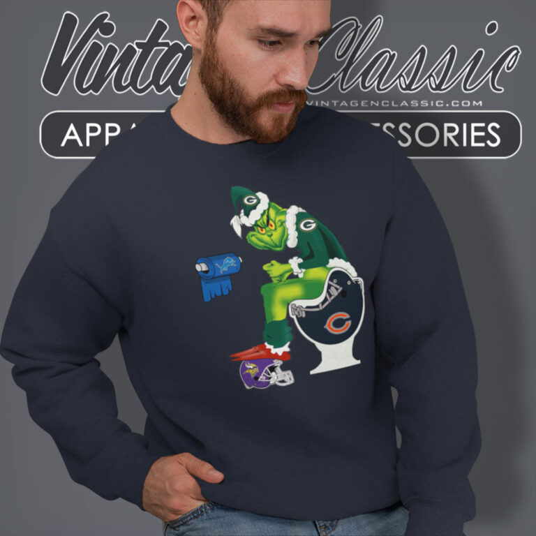Grinch Green Bay Packers Toilet Sweatshirt Grinch Green Bay Packers Toilet Sweatshirt