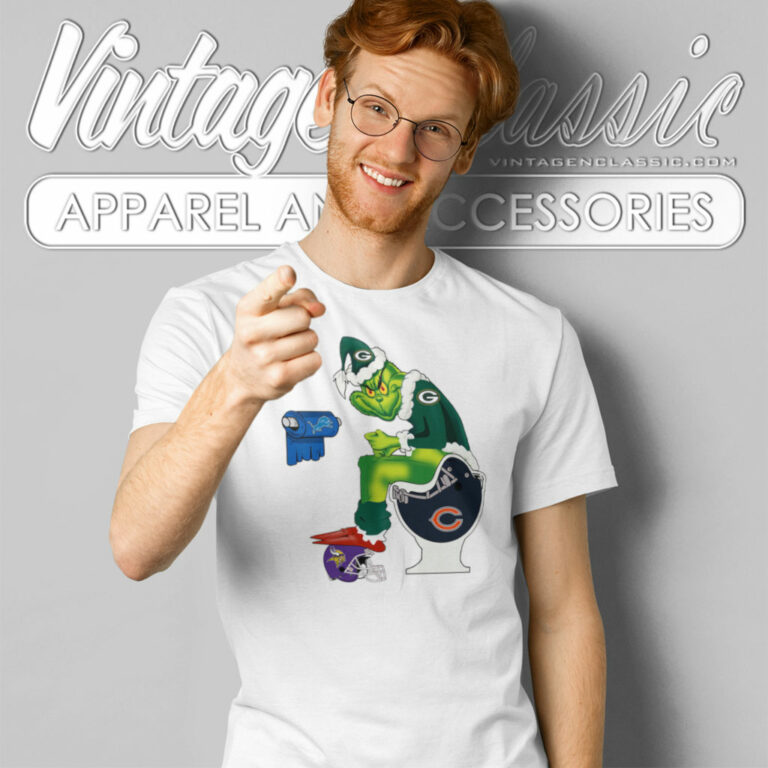 Grinch Green Bay Packers Toilet T Shirt Grinch Green Bay Packers Toilet T Shirt