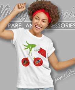 Grinch Hand Holding Orioles And Ravens Shirt 6 Grinch Hand Holding Orioles And Ravens Women TShirt
