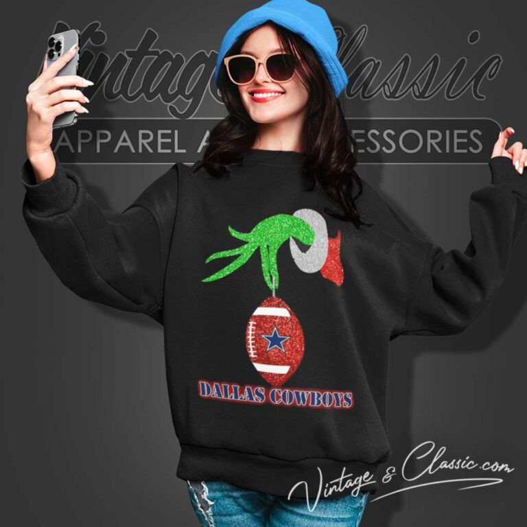 Grinch Hand Stole Dallas Cowboys Xmas Sweatshirt Grinch Hand Stole Dallas Cowboys Xmas Sweatshirt