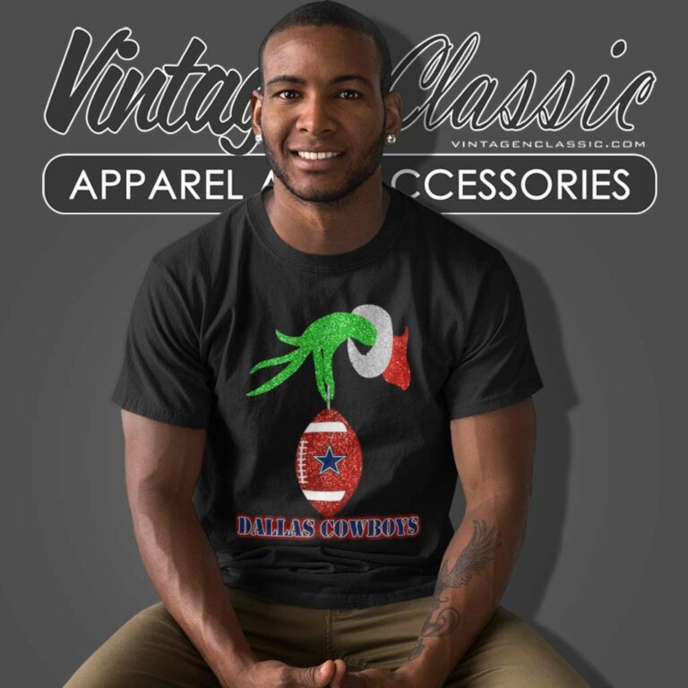 Grinch Hand Stole Dallas Cowboys Xmas T Shirt Grinch Hand Stole Dallas Cowboys Xmas T Shirt