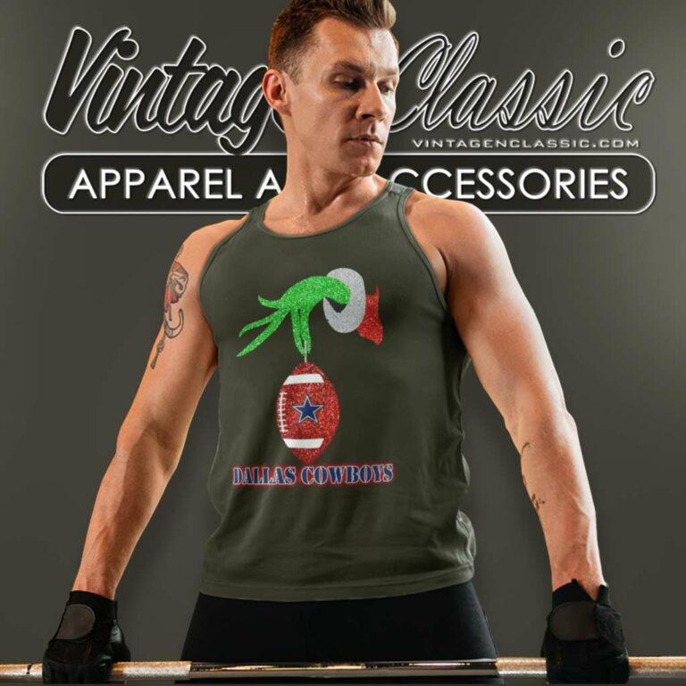 Grinch Hand Stole Dallas Cowboys Xmas Tank Top Racerback Grinch Hand Stole Dallas Cowboys Xmas Tank Top Racerback