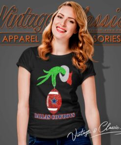 Grinch Hand Stole Dallas Cowboys Xmas Shirt 6 Grinch Hand Stole Dallas Cowboys Xmas Women TShirt