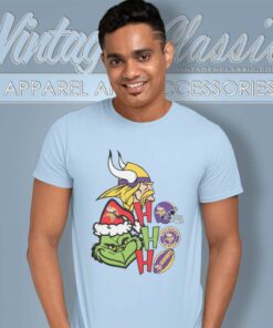 Grinch Ho Ho Ho Minnesota Vikings T Shirt