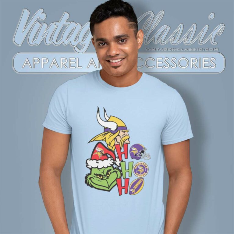 Grinch Ho Ho Ho Minnesota Vikings T Shirt Grinch Ho Ho Ho Minnesota Vikings T Shirt
