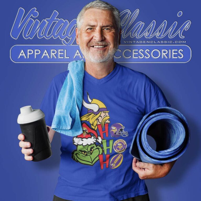 Grinch Ho Ho Ho Minnesota Vikings V Neck TShirt Grinch Ho Ho Ho Minnesota Vikings V Neck TShirt