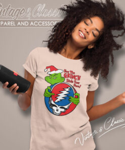 Grinch Hug Grateful Dead Logo Women T Shirt
