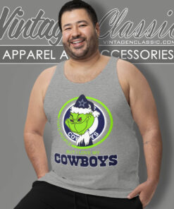 Grinch I Love My Dallas Cowboys Tank Top Racerback