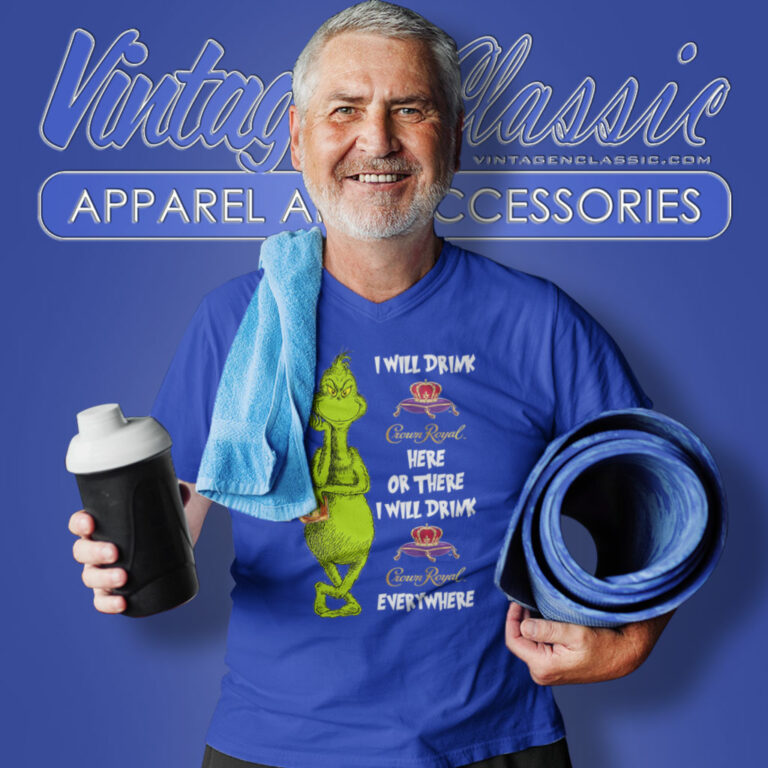 Grinch I Will Drink Crown Royal V Neck TShirt Grinch I Will Drink Crown Royal V Neck TShirt