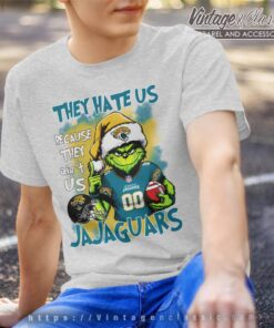 Grinch Jacksonville Jaguars Christmas Shirt They Hate Us Because They Aint Us T shirt
